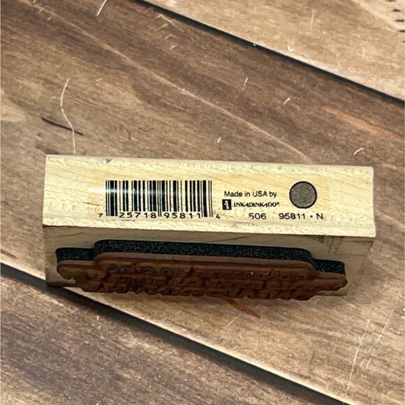 Thanksgiving Rubber Stamp Made In USA By Inkadinkado 95811 - Picture 2 of 3